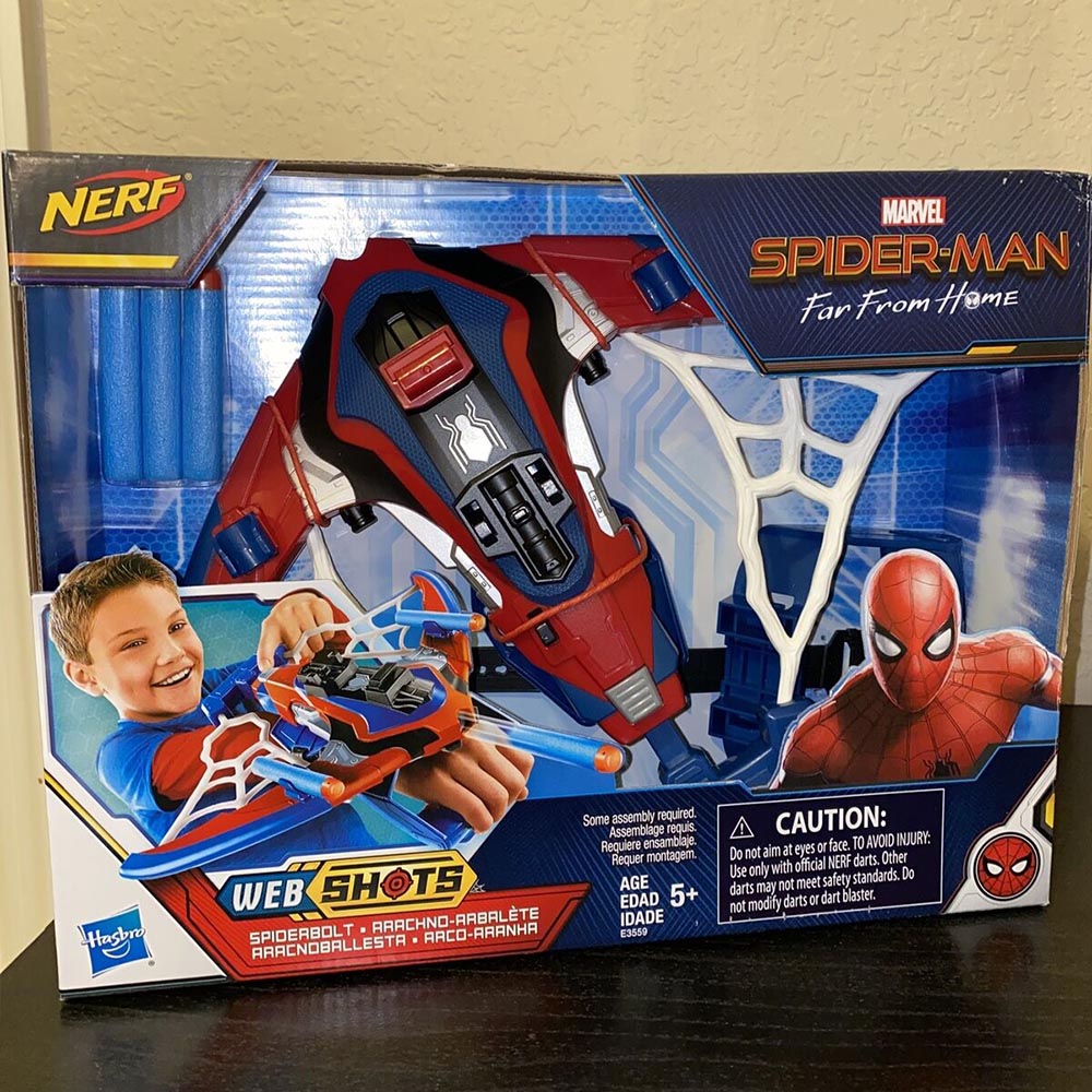 Đồ chơi Cung tên màng nhện bắn phi tiêu Nerf - Marvel Spider-Man