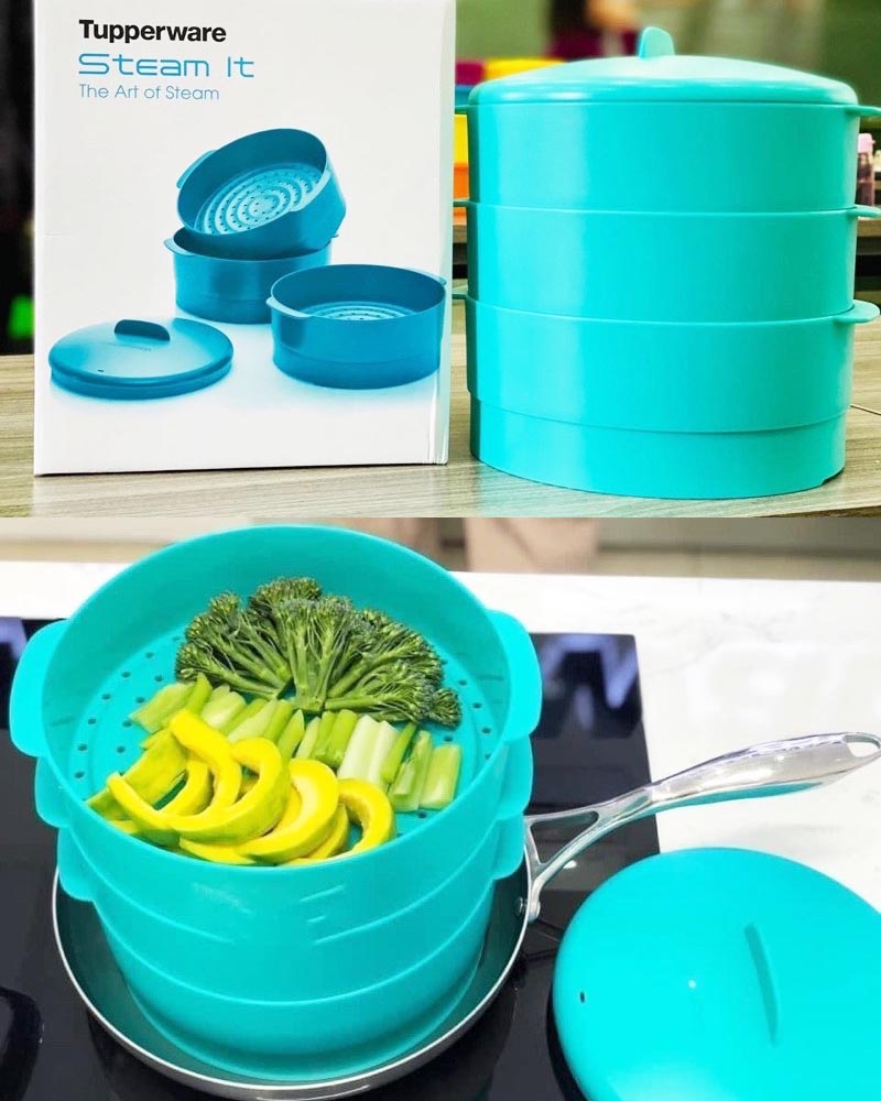 Xửng hấp 3 tầng Tupperware Steam It Paradise 20cm