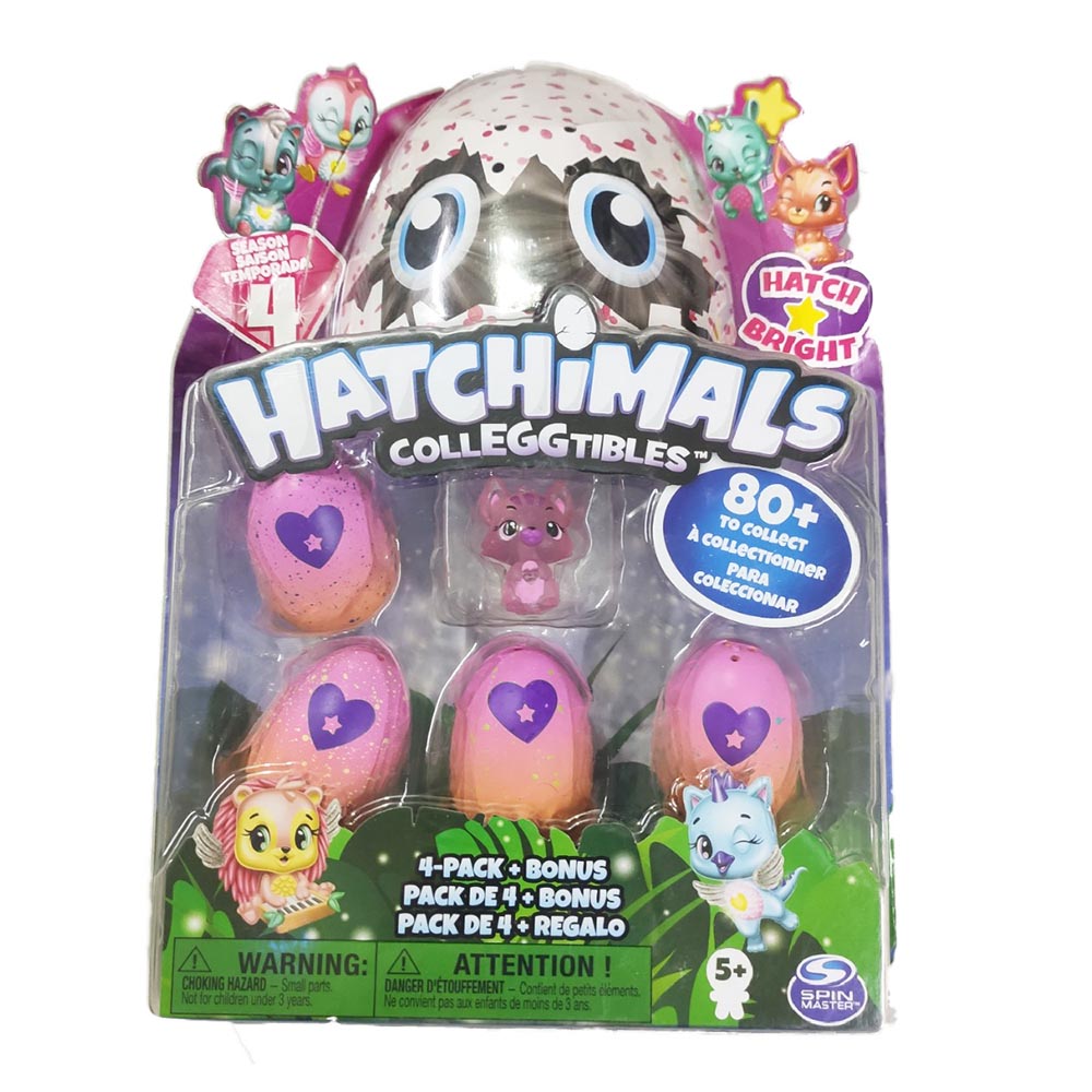 Đồ chơi trứng Hatchimals CollEGGtibles Season 4 - Vỉ 4 quả mini và 1 nhân vật
