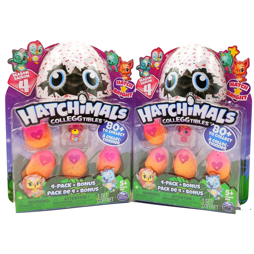 Đồ chơi trứng Hatchimals CollEGGtibles Season 4 - Vỉ 4 quả mini và 1 nhân vật
