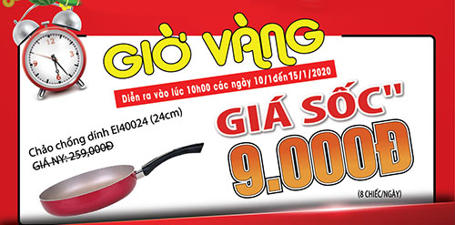 GIỜ VÀNG GIÁ SỐC MUA CHẢO ELMICH CHỈ 9.000Đ