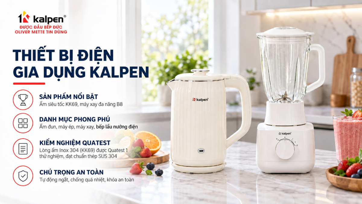 Kalpen có tốt không? Ấm siêu tốc Kalpen