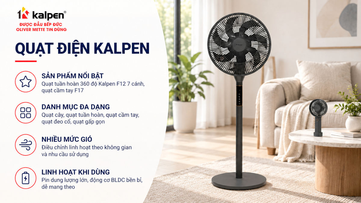 Kalpen có tốt không? Quạt tuần hoàn Kalpen