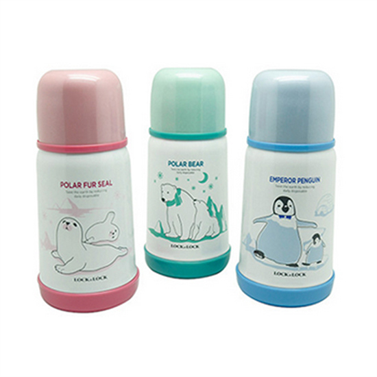 Bình Giữ Nhiệt Cho Bé Lock&Lock Kids Hot&Cool Polar Bear LHC1400-P (310ml) 