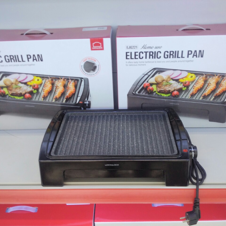 Vỉ Nướng Điện ELECTRIC GRILL 1300W Lock&Lock EJG221