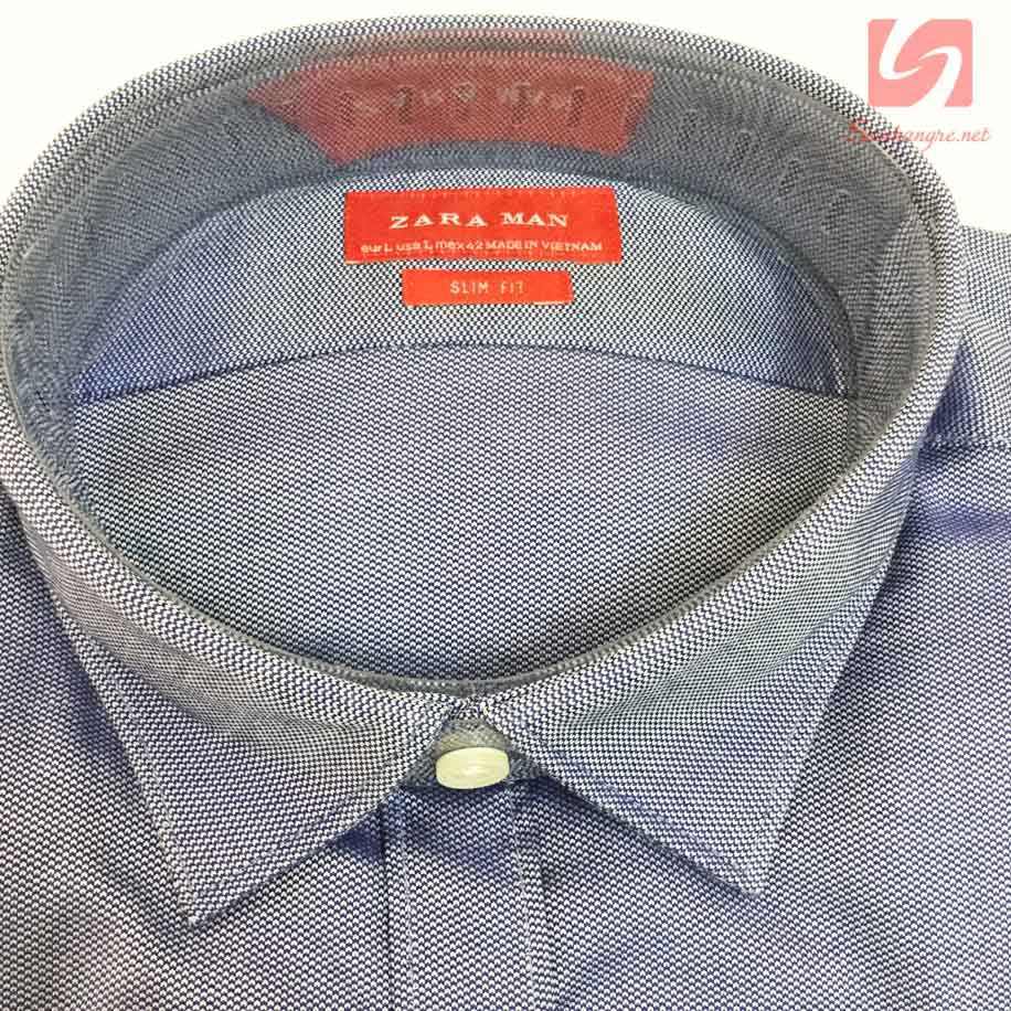 Áo sơ mi nam ngắn tay Slim Fit Zara Man hàng xuất EU 