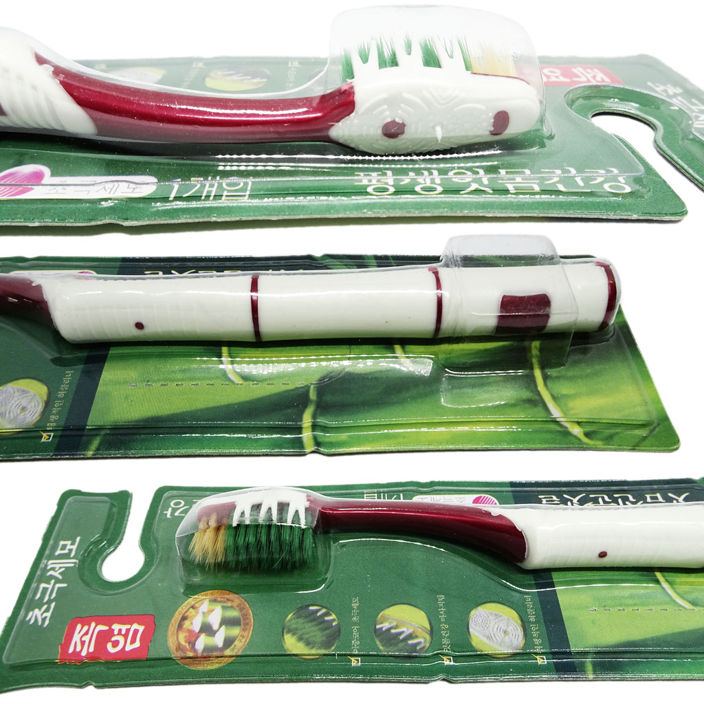 Bàn chải đánh răng muối tre Bamboo Salt chăm sóc răng e buốt Hàn Quốc