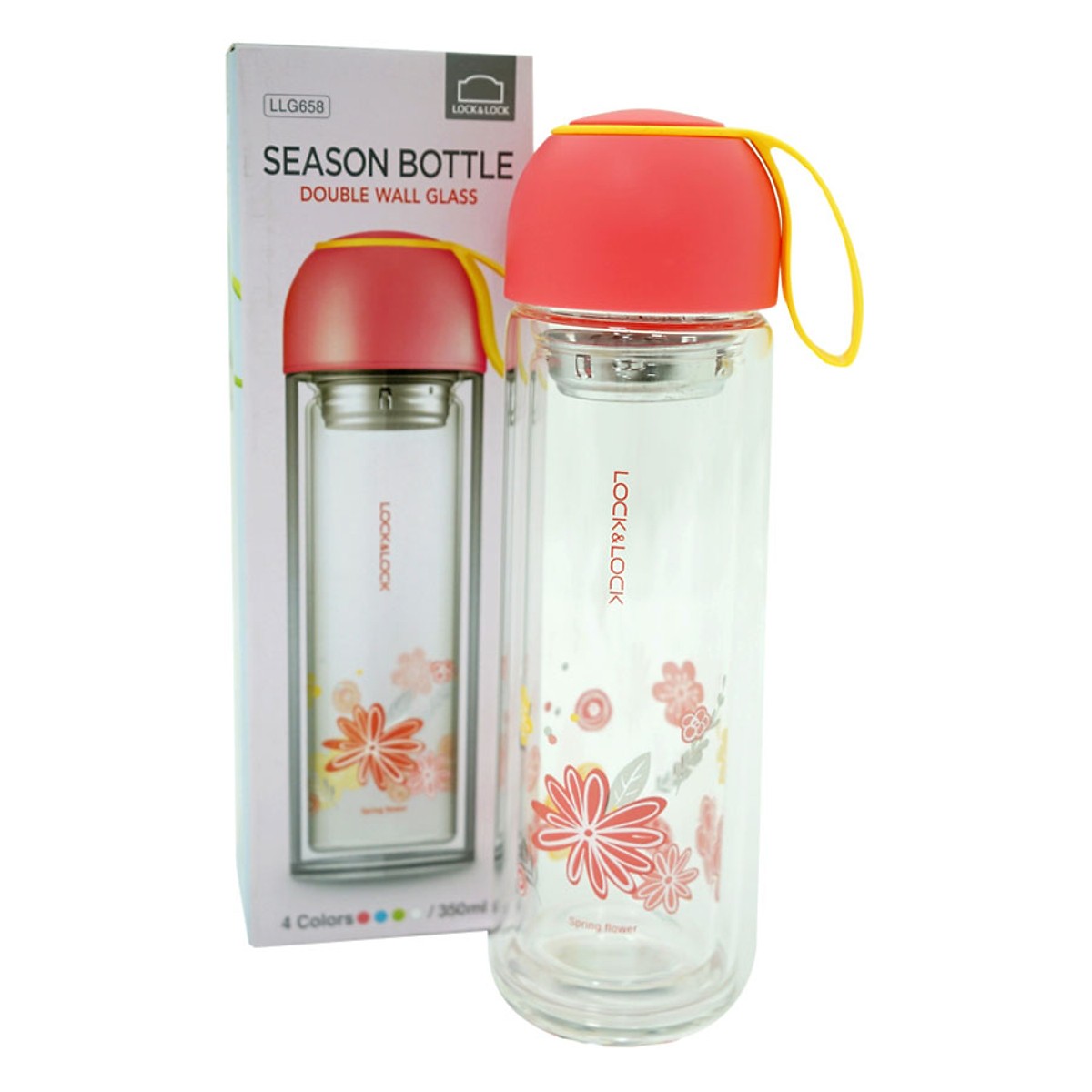 Bình Thuỷ Tinh 2 Lớp Cách Nhiệt Lock&Lock LLG658 (350ml)