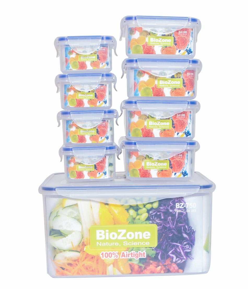 Bộ 7 hộp nhựa đựng thực phẩm BioZone BZ-7