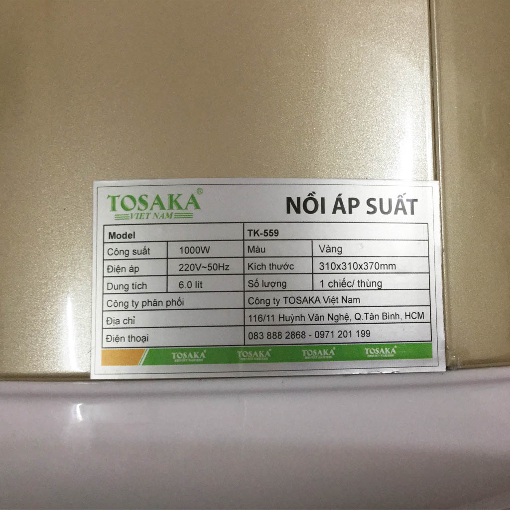 Nồi áp suất điện Tosaka TK-559 6L 1000W