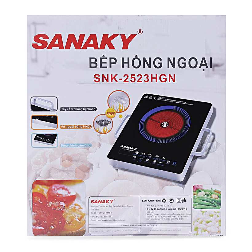 Bếp hồng ngoại Sanaky SNK-2523HGN 2000W