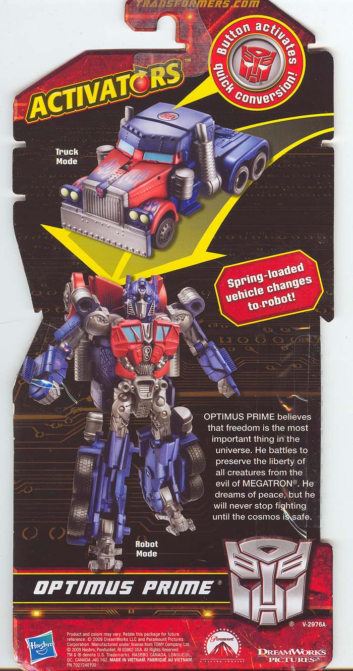 Đồ chơi Robot Transformers Optimus Prime - Activators