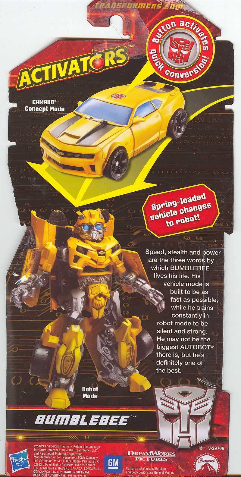 Đồ chơi Robot Transformers Bumblebee - Activators