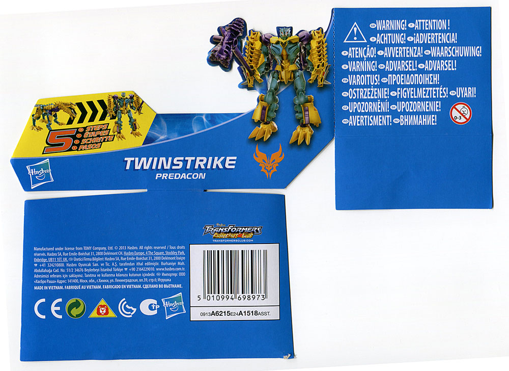 Đồ chơi Transformer - Robot biến hình Beast Hunters Twinstrike Predacon