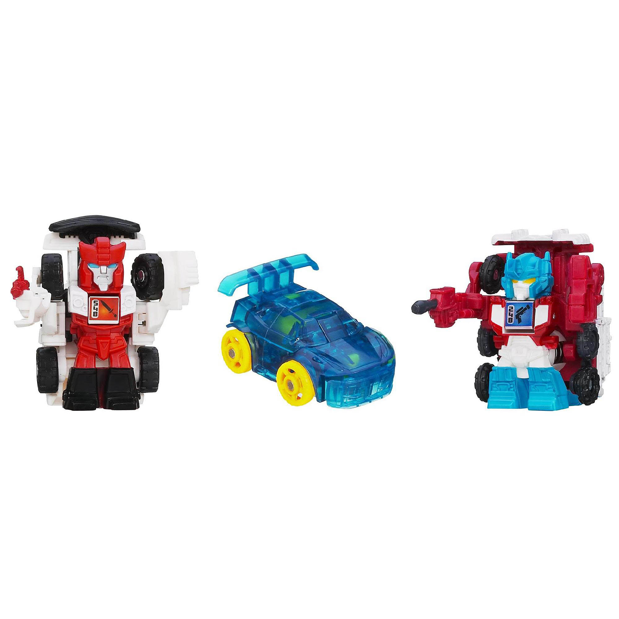 Bộ 3 đồ chơi Robot Transformer Mini Bot Shots - Red Alert, Ultra Magnus và Mirage (Box)