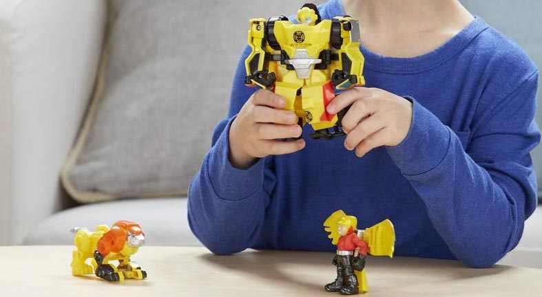 Robot Transformers Rescue Heroes biến hình 4 trong 1 - Bumblebee Rock