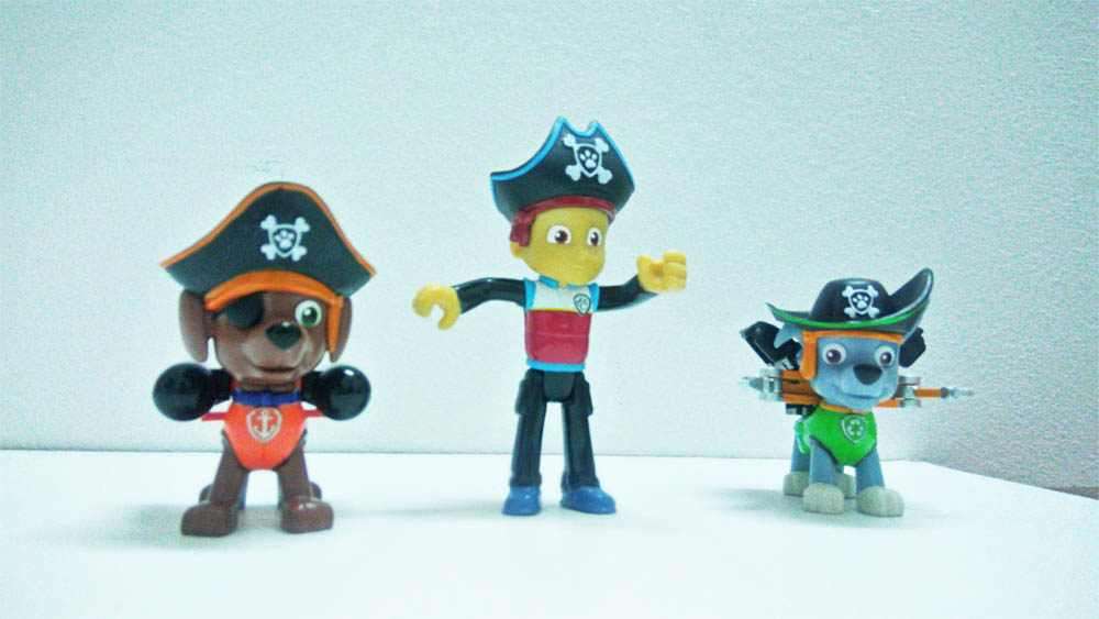 Bộ 3 cướp biển Paw Patrol chức năng