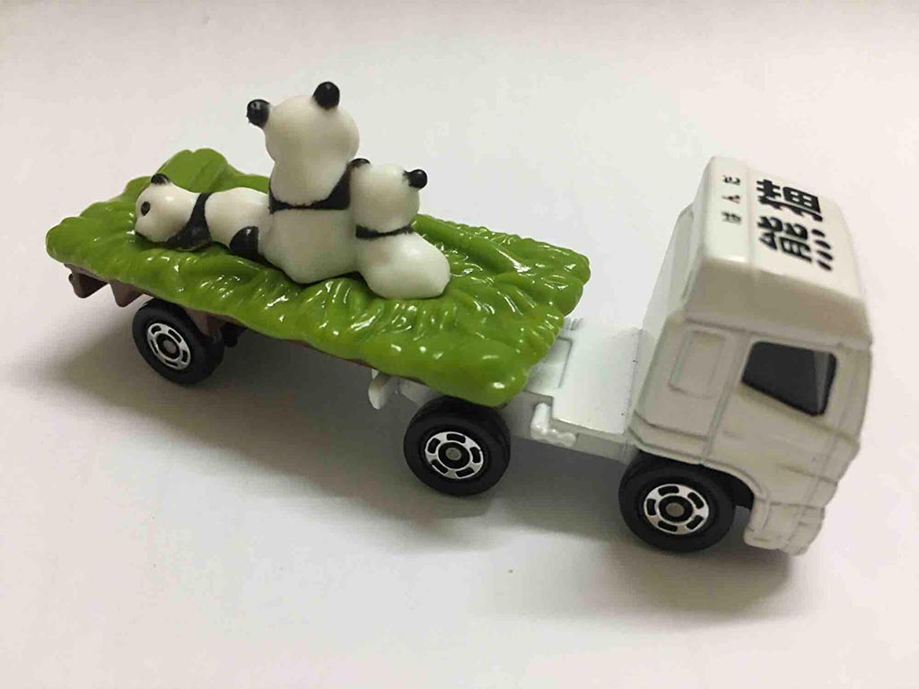 Xe tải mô hình Tomica Hino Profia chở Gấu trúc Panda (hàng no Box)