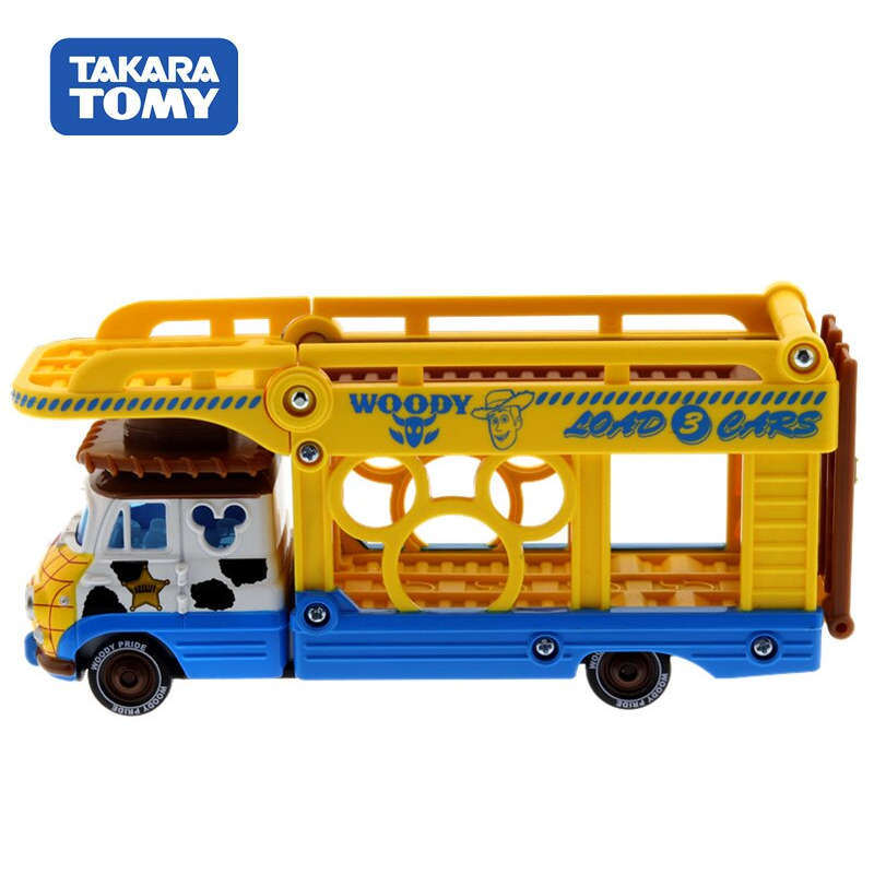 Xe mô hình Tomica chở Disney Motor Pals Transporter Woody