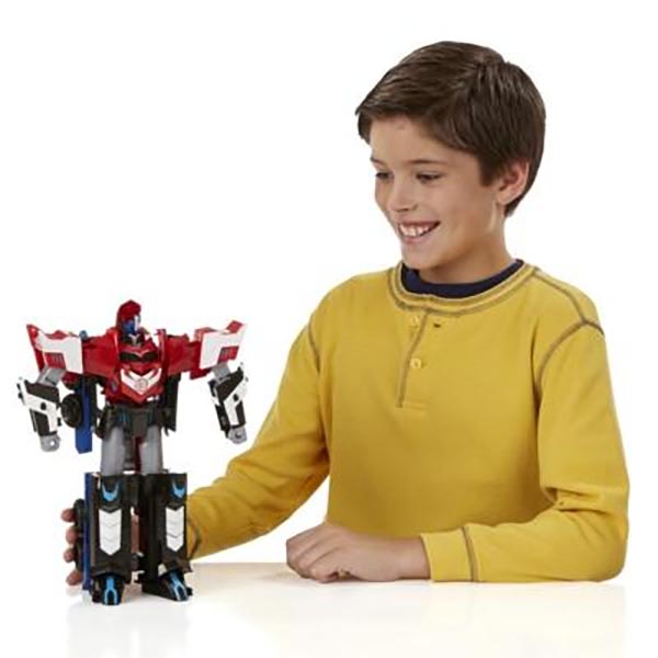 Đồ chơi Robot Transformer biến hình siêu tốc xe container Mage Optimus Prime 3 bước