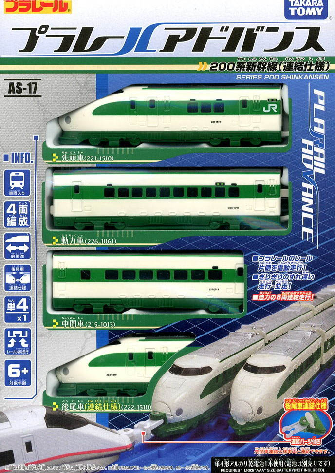 Mô hình tàu siêu tốc chạy pin Takara Tomy Series 200 Shinkansen Bullet Train