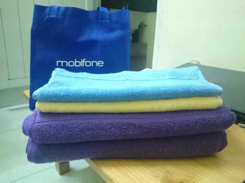bộ 3 khăn everon quà tặng từ mobi