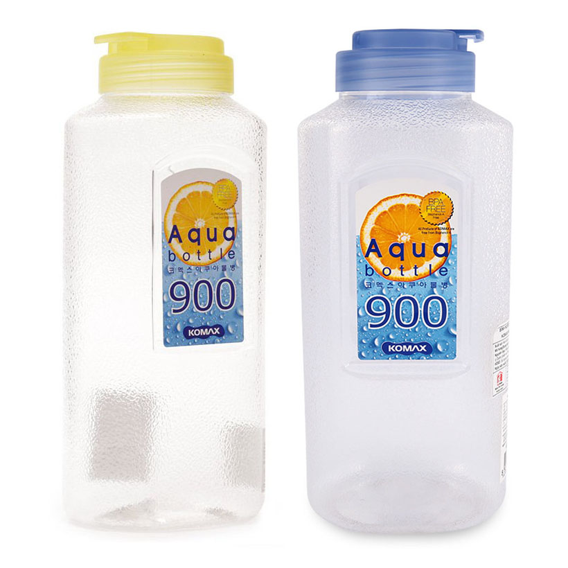 Bộ 2 bình nhựa đựng nước Aqua Komax Hàn Quốc 900ml