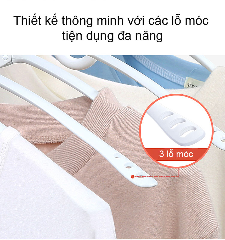 Móc treo quần áo đa năng thông minh gập gọn Komeki 4008 hàng Nhật