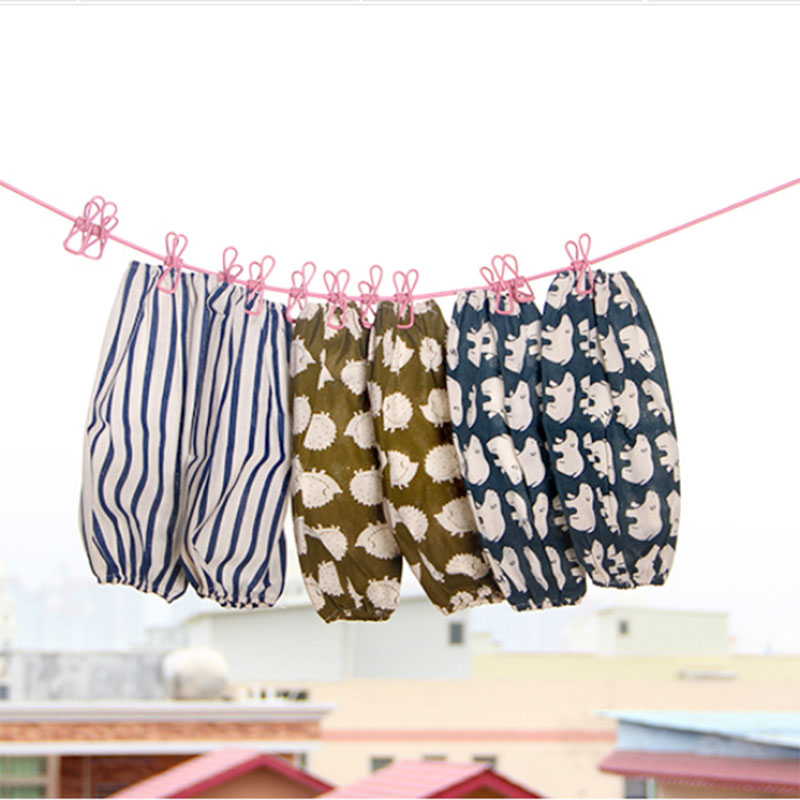 Dây phơi thông minh 1m8 - 3m6 kèm 12 kẹp phơi quần áo Komeki 6613 hàng Nhật