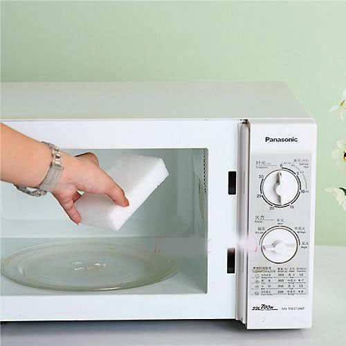 Bộ búi lau và dung dịch vệ sinh lò vi sóng hương cam hàng Nhật