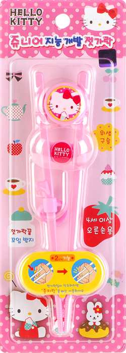 Đũa tập ăn cho bé Hello Kitty Junior RJ-0382 hàng Hàn Quốc​