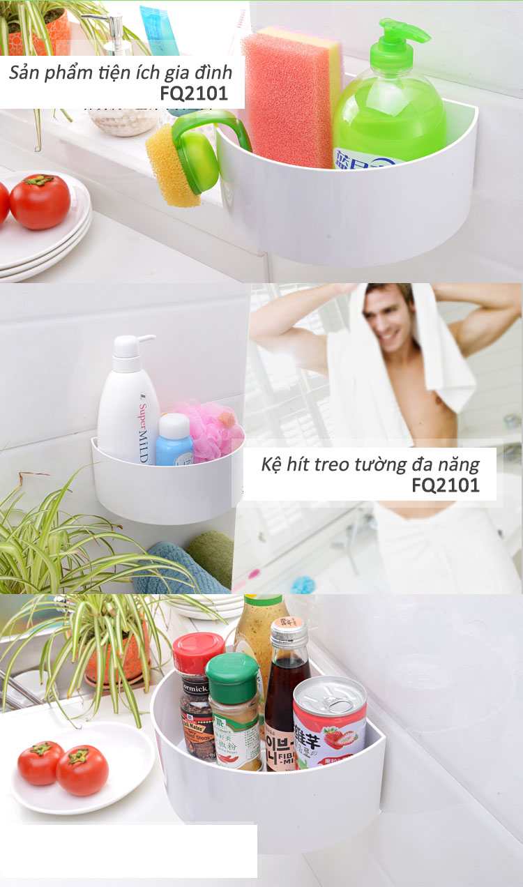 Kệ treo hít tường đa năng FQ2101