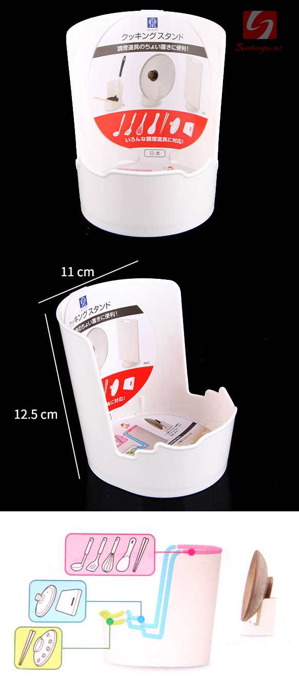 Giá để vùng nồi, muôi, đũa thìa bàn ăn Niheshi 6197 hàng Nhật