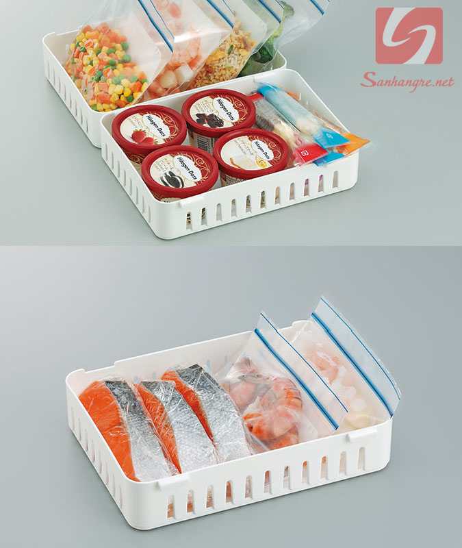 khay nhựa để đồ trong tủ lạnh Niheshi 6208 hàng Nhật