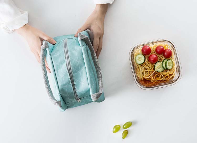 Túi giữ nhiệt đựng thực phẩm đồ ăn họa tiết hoa văn