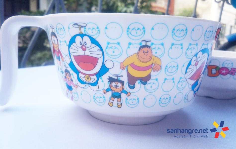 Bộ tô mì và bát ăn 2 trong 1 Doraemon