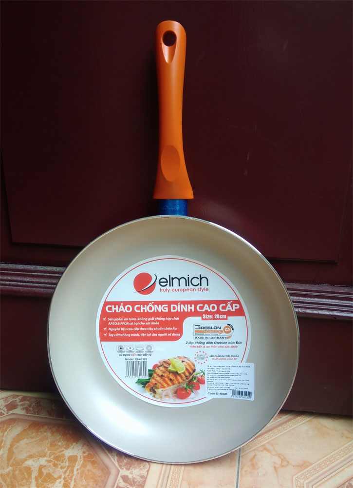 Chảo nhôm chống dính Elmich EL-40328 28cm dùng bếp từ