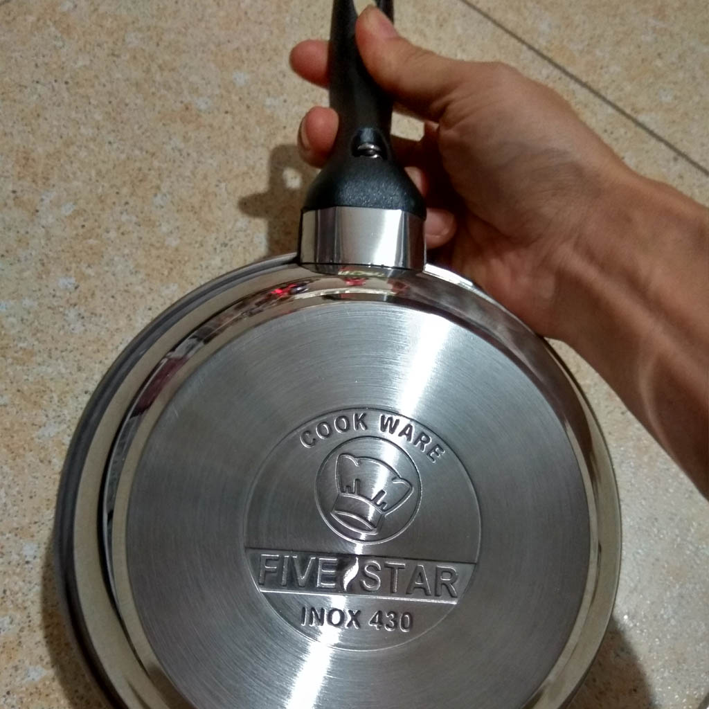 Chảo chống dính Inox 3 đáy Fivestar 16cm dùng bếp từ