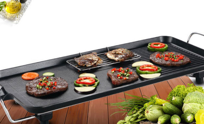 Vỉ nướng điện Electric Barbecue Plate 1500w DS-6048 Hàn Quốc