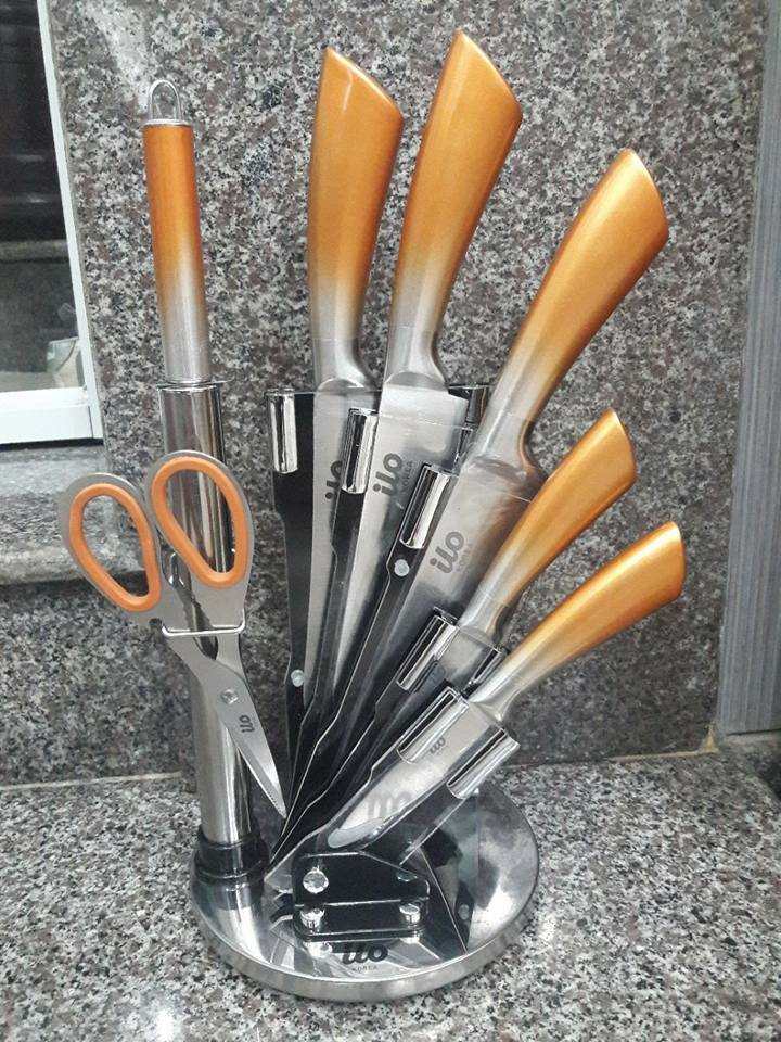 Bộ 8 món dao kéo Inox không gỉ thương hiệu ILO Hàn Quốc