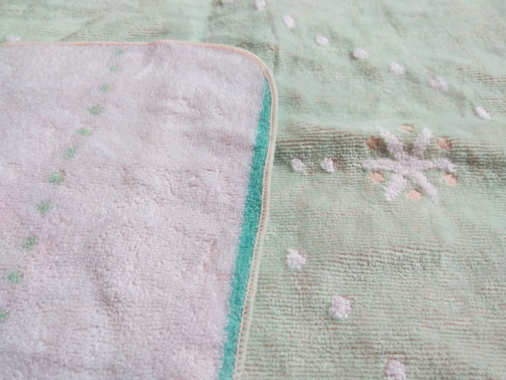 Khăn tắm xanh hoa tuyết Songwo Antique 110x65cm