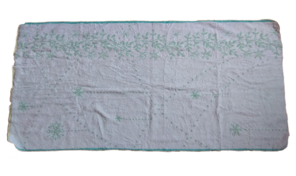 Khăn tắm xanh hoa tuyết Songwo Antique 110x65cm