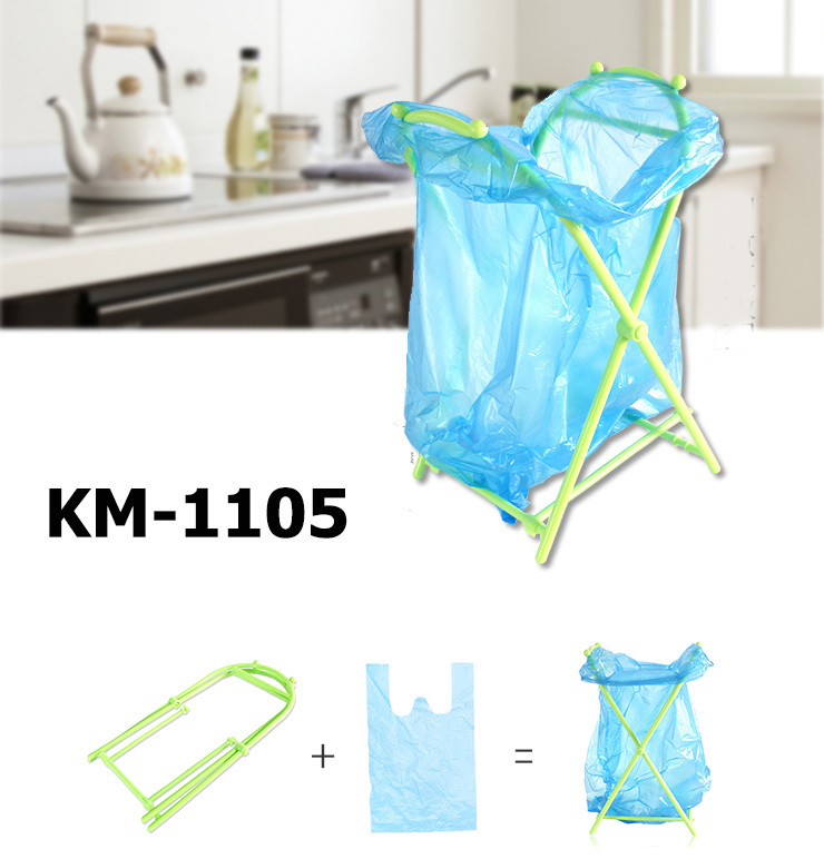 Khung nhựa treo túi đựng rác gấp gọn KM-1105 