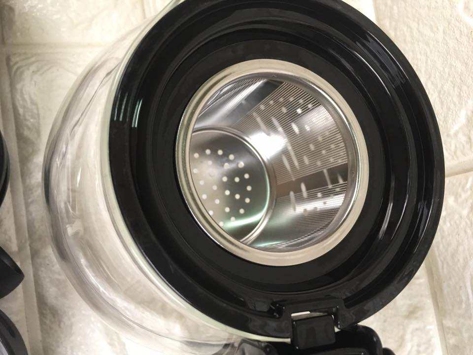 Bộ Ấm Pha Trà Bằng Thủy Tinh Có Tay Cầm Bằng Nhựa 1.25L