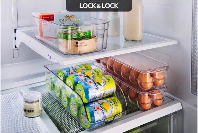 Khay đựng trứng 14 ngăn trong tủ lạnh có nắp Lock&Lock INP626