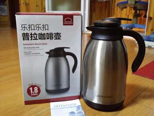 Bình giữ nhiệt Inox 304 pha cafe Lock&lock Plump Coffet Pot 1.8L có tay cầm