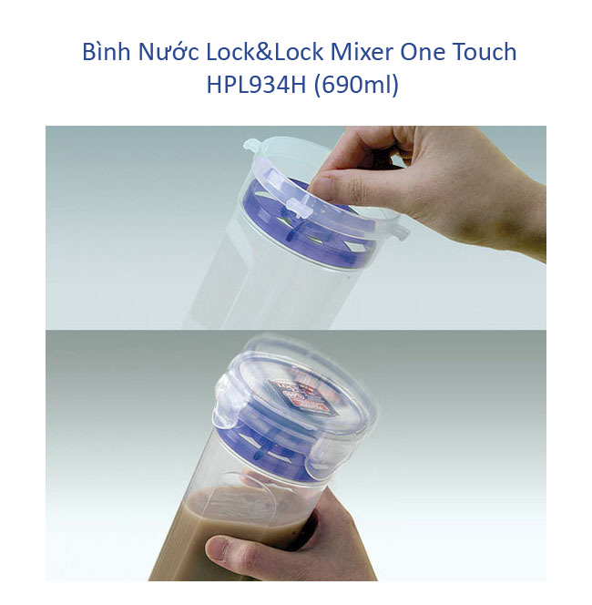 Bình đựng nước Lock&Lock Mixer One Touch HPL934H 690ml