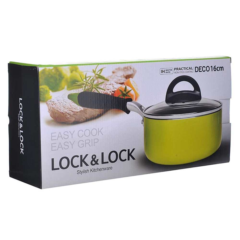 Nồi quánh E-Cook Deco Lock&Lock 16cm LED2161Gr-IH