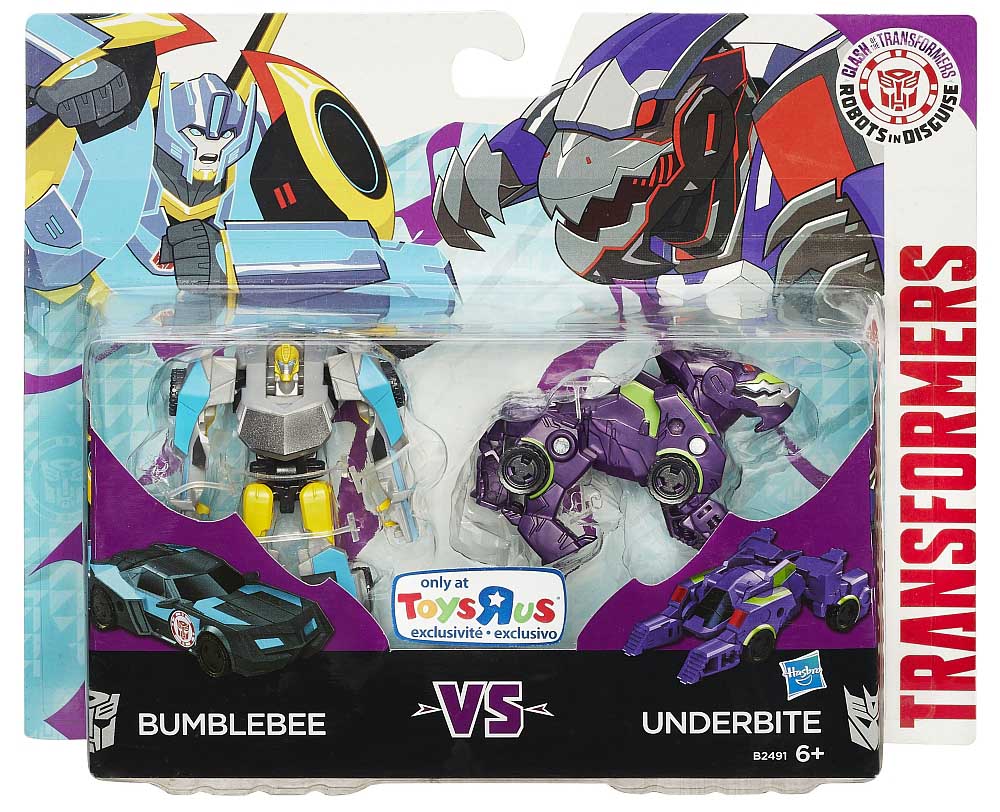 Bộ đôi Robot Transformers biến hình Bumblebee vs Underbite - Robots in Disguise