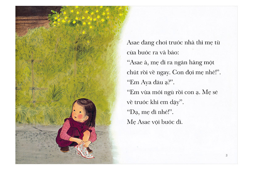 Asae Và Em Gái Bé Nhỏ - Ehon Nhật Bản